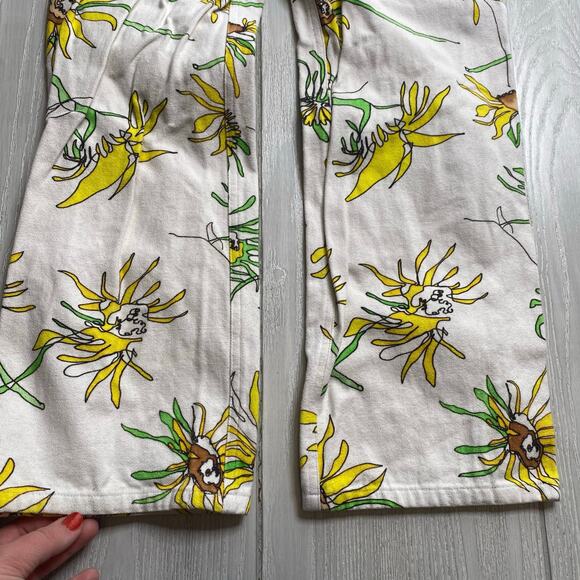 Keith Kelly Men's White Sunflower Double Knee Work Pants Size XXS $165 - Picture 5 of 12